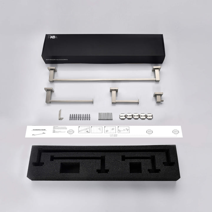 Quadra 4-Piece Bathroom Hardware Set