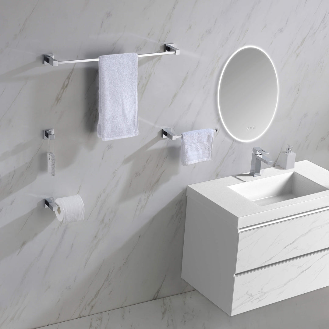 Quadra 4-Piece Bathroom Hardware Set