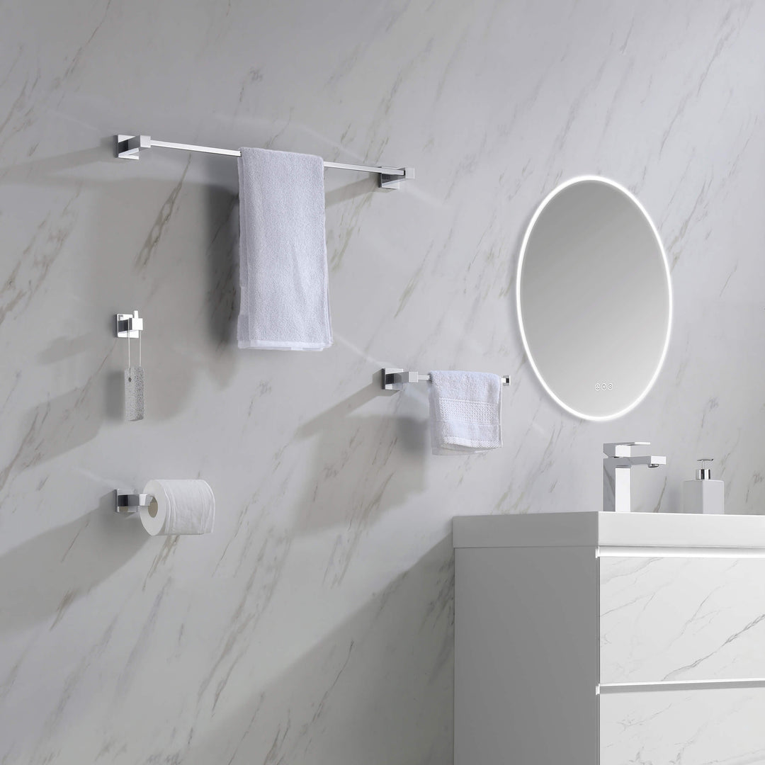 Quadra 4-Piece Bathroom Hardware Set