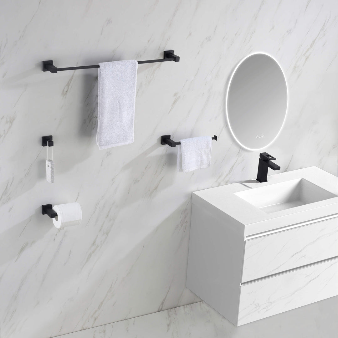 Quadra 4-Piece Bathroom Hardware Set
