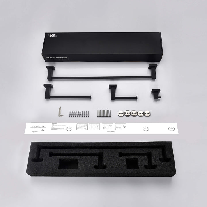 Quadra 4-Piece Bathroom Hardware Set