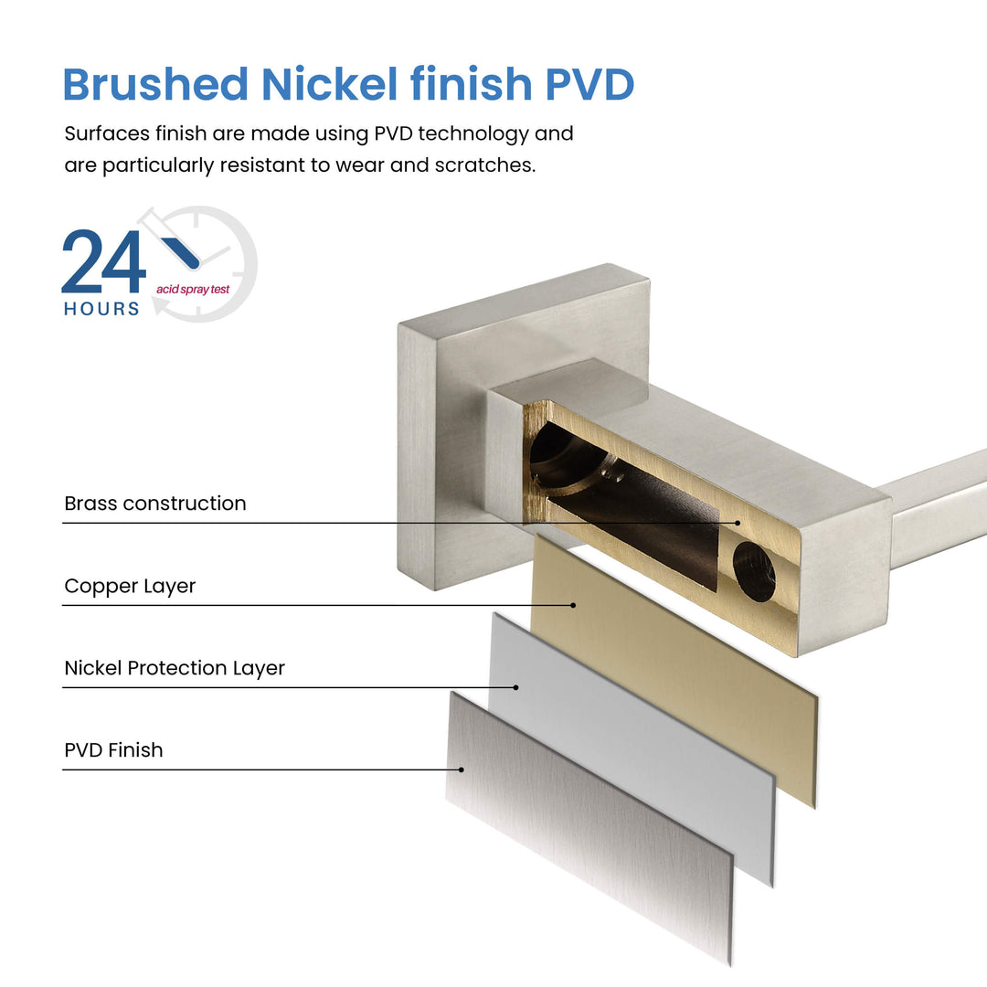 Quadra 5-Piece Bathroom Hardware Set in 3