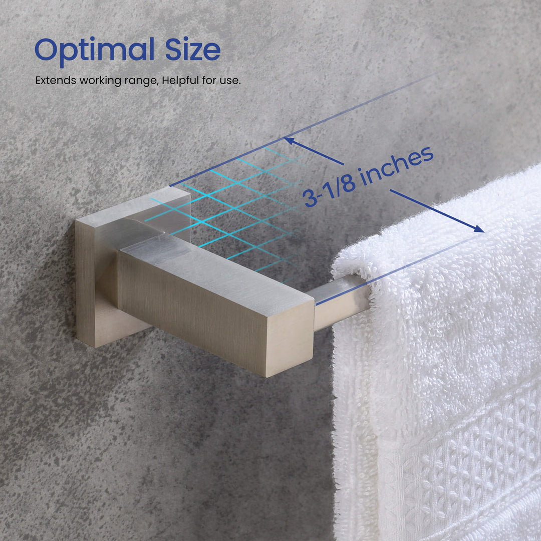 Quadra 5-Piece Bathroom Hardware Set in 3