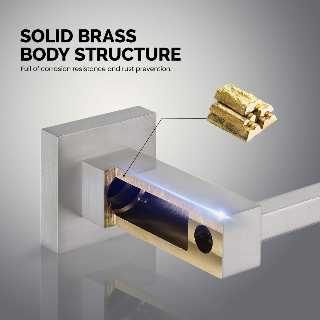 Quadra 5-Piece Bathroom Hardware Set in 4