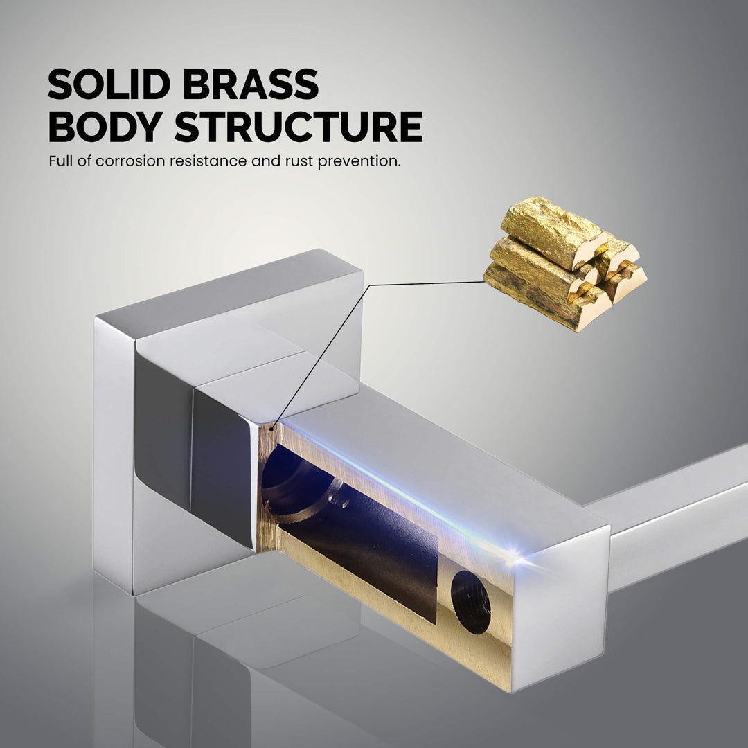 Quadra 5-Piece Bathroom Hardware Set in 3