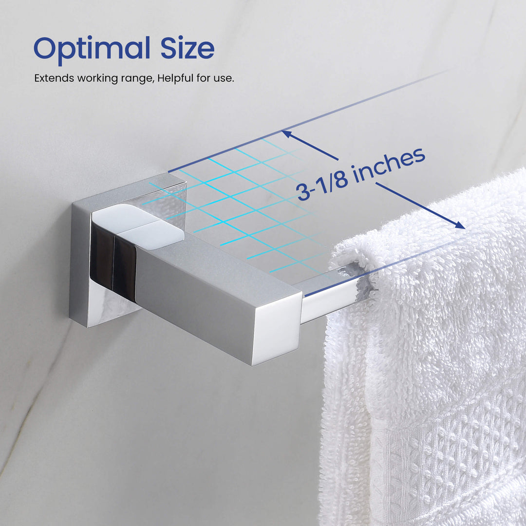 Quadra 5-Piece Bathroom Hardware Set in 3