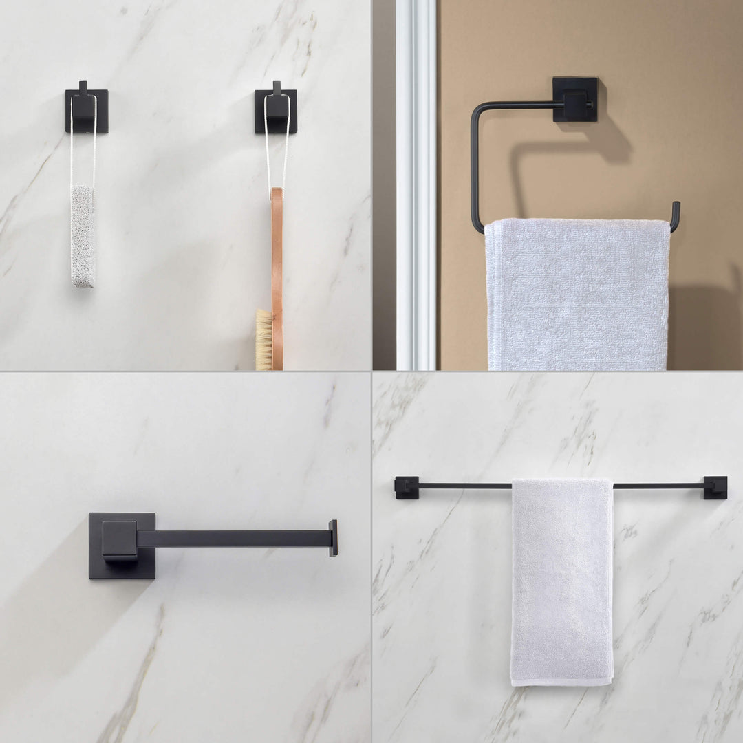 Quadra 5-Piece Bathroom Hardware Set in 1