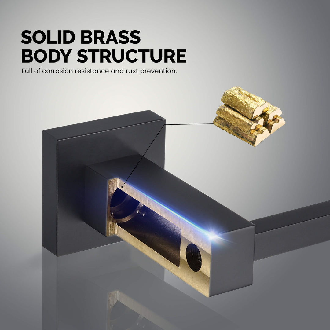 Quadra 5-Piece Bathroom Hardware Set in 3