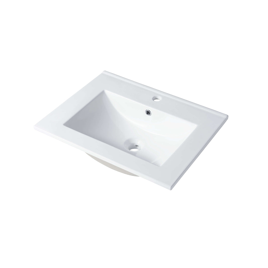Milan Top-Mount Ceramic Basin