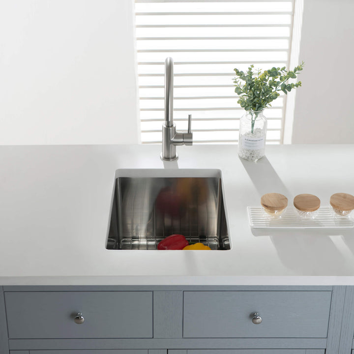 14" Undermount Single Bowl 16-Gauge Stainless Steel Kitchen Sink