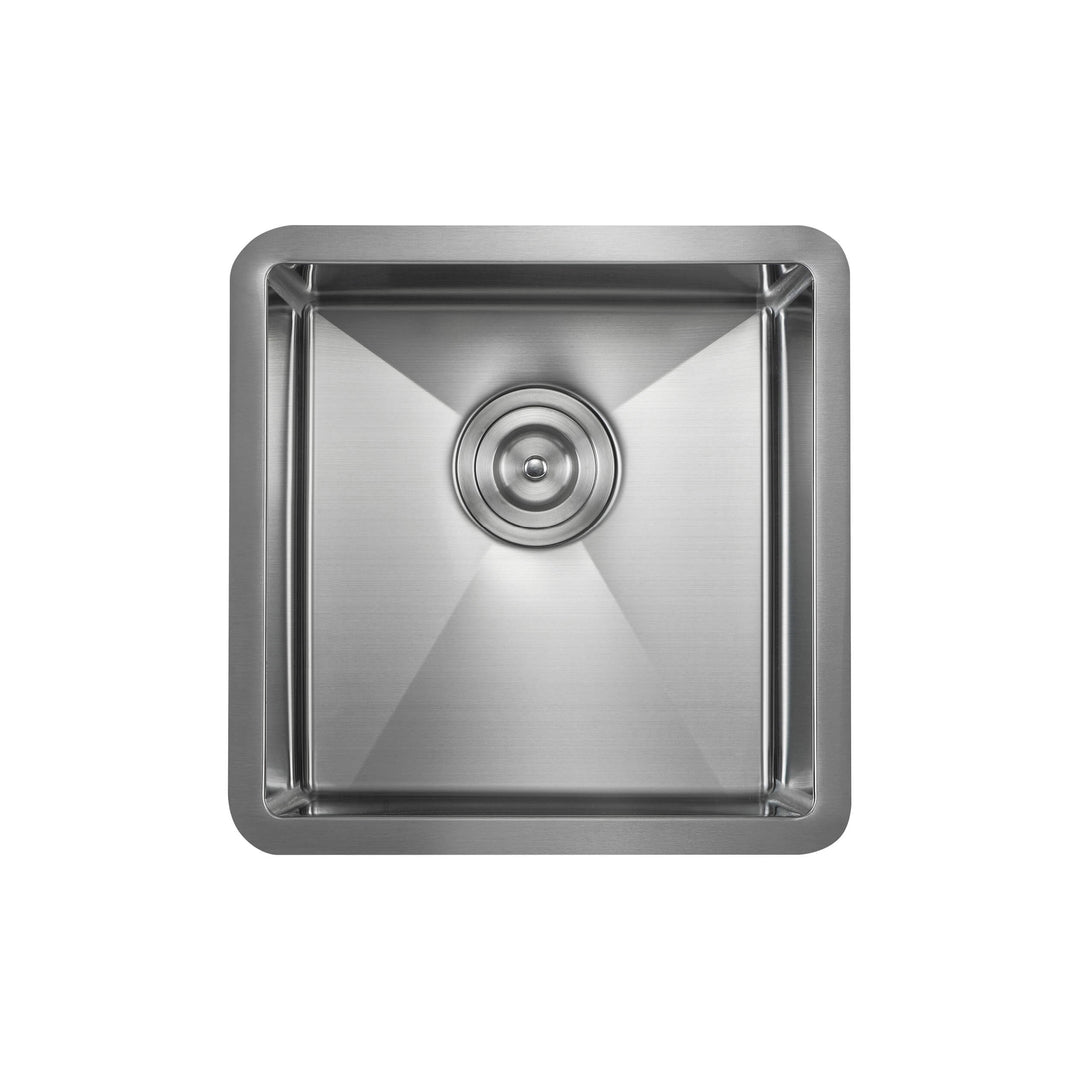 16" Undermount Single Bowl 16-Gauge Stainless Steel Kitchen Sink