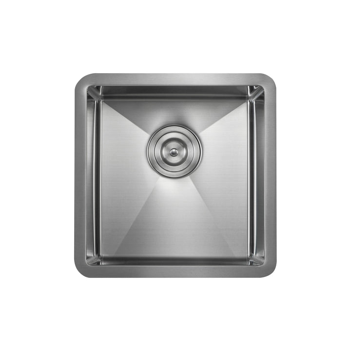 16" Undermount Single Bowl 16-Gauge Stainless Steel Kitchen Sink