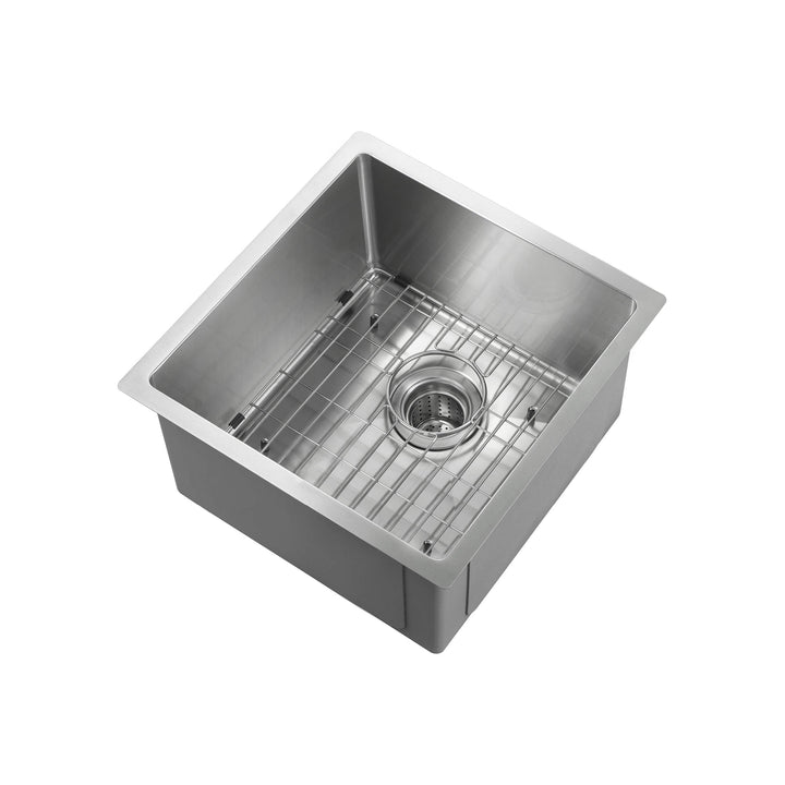 16" Undermount Single Bowl 16-Gauge Stainless Steel Kitchen Sink