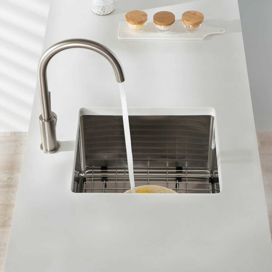 16" Undermount Single Bowl 16-Gauge Stainless Steel Kitchen Sink