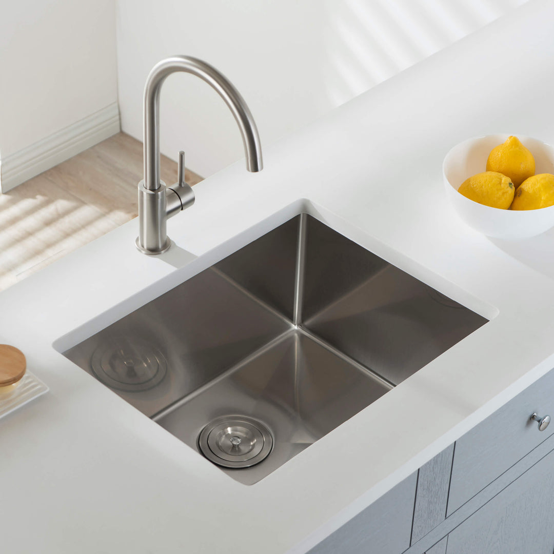 21" Undermount Single Bowl 16-Gauge Stainless Steel Kitchen Sink