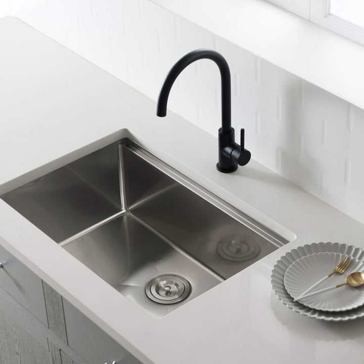 28" Undermount Single Bowl Stainless Steel Workstation Kitchen Sink