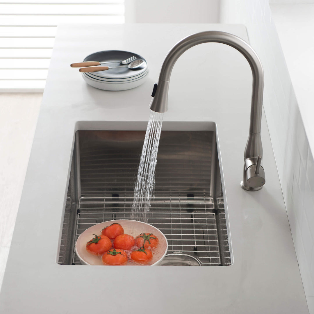 30" Undermount Single Bowl 16-Gauge Stainless Steel Kitchen Sink