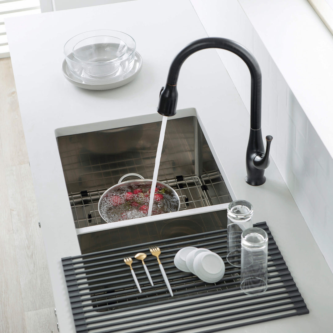 32 3/4" Undermount Double Bowl Stainless Steel Kitchen Sink in 33DBS