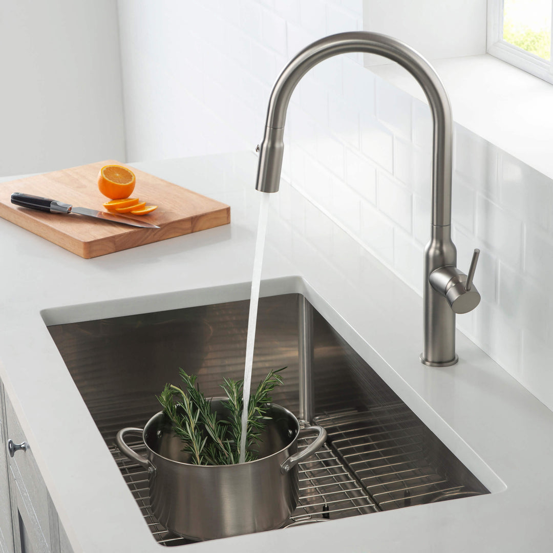 32 3/4" Undermount Single Bowl 16-Gauge Stainless Steel Kitchen Sink