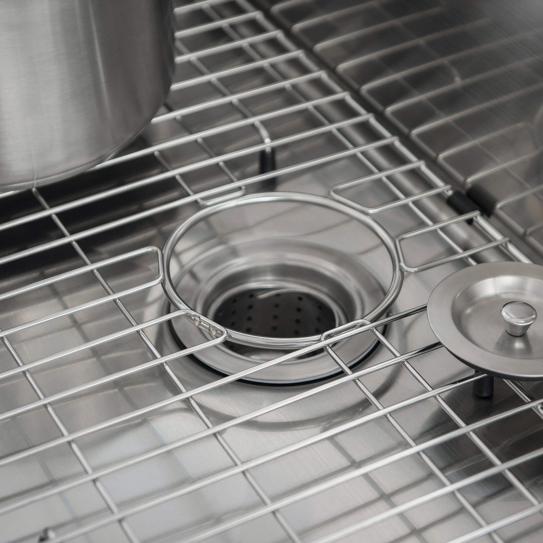 33" Undermount Single Bowl Stainless Steel Workstation Kitchen Sink
