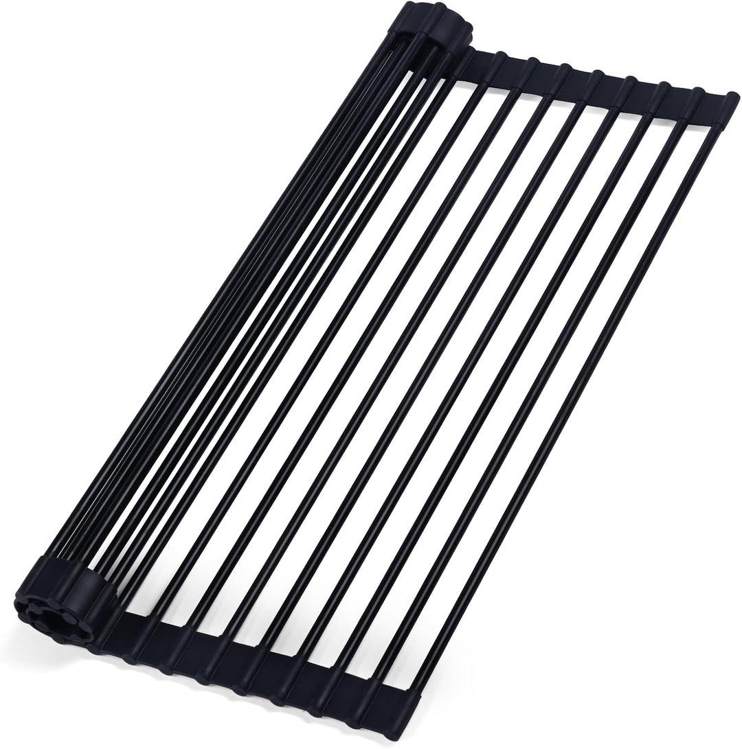 18-3/4" Multipurpose Silicone Roll-Up Tray Drying Rack | ANVE Kitchen & Bath