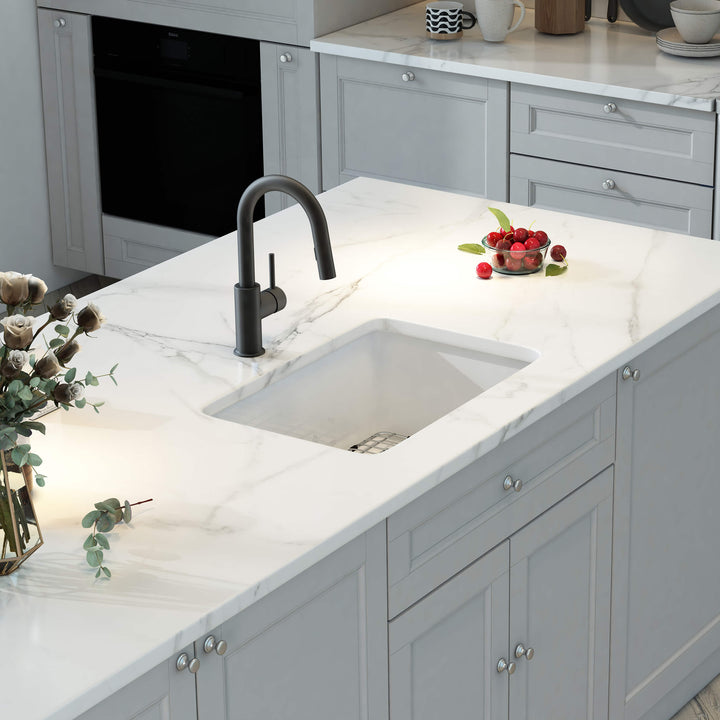 Nova 30" Single Bowl Drop-In/Undermount Fireclay Kitchen Sink