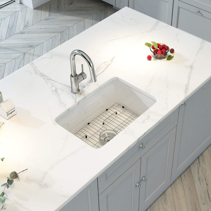Nova 30" Single Bowl Drop-In/Undermount Fireclay Kitchen Sink