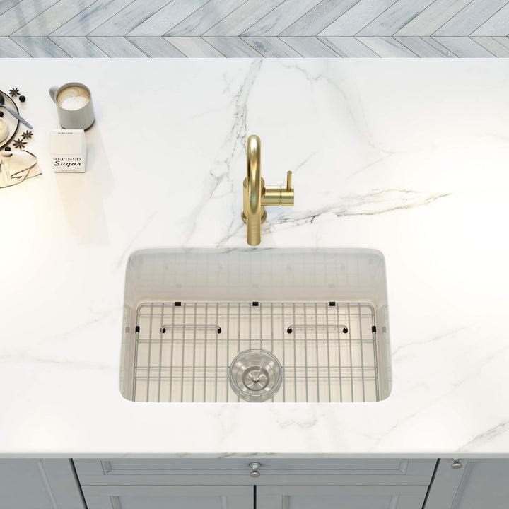 Nova 24" Single Bowl Undermount Fireclay Kitchen Sink