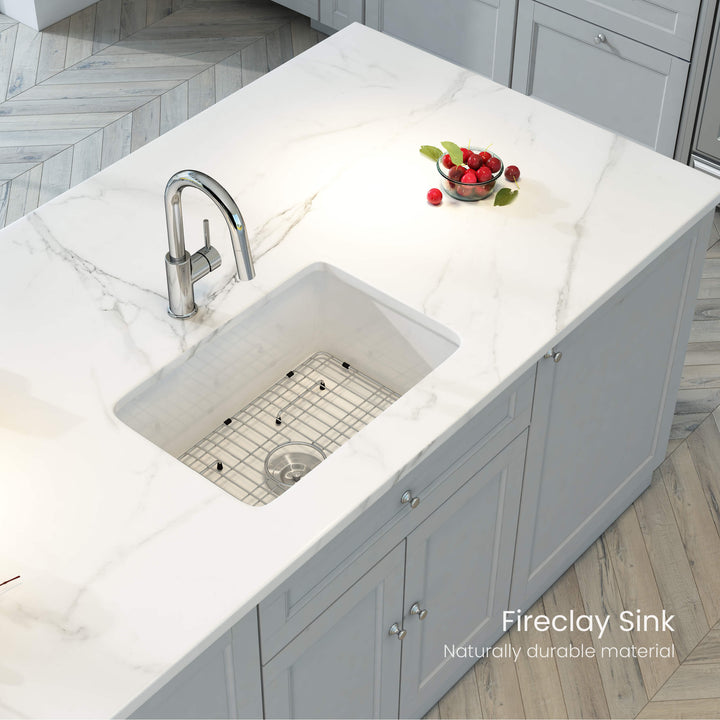 Nova 32" Single Bowl Drop-In/Undermount Fireclay Kitchen Sink