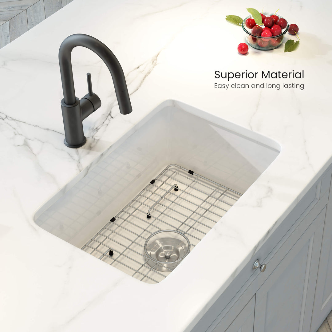 Nova 32" Single Bowl Drop-In/Undermount Fireclay Kitchen Sink