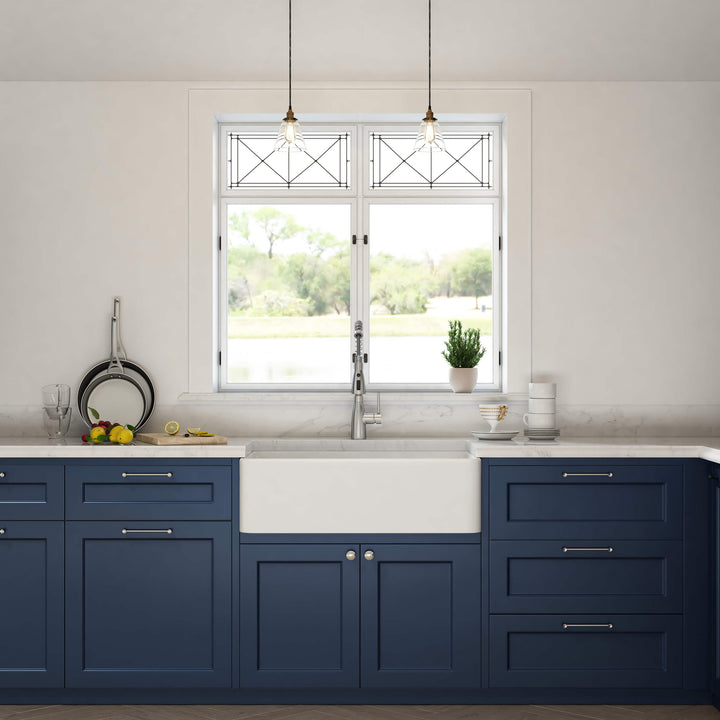 Nova 33" Single Bowl Fireclay Farmhouse Kitchen Sink