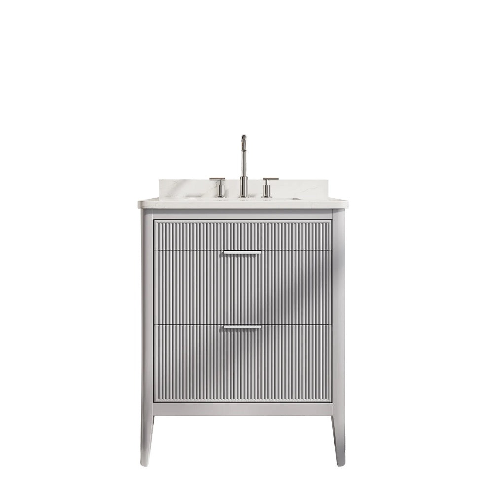 ANVE Aveline 36" Single Sink Freestanding Bathroom Vanity with Engineered Marble Top