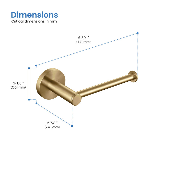 Halo Wall-Mounted Toilet Paper Holder in Circular 1402