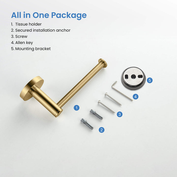 Halo Wall-Mounted Toilet Paper Holder in Circular 1402