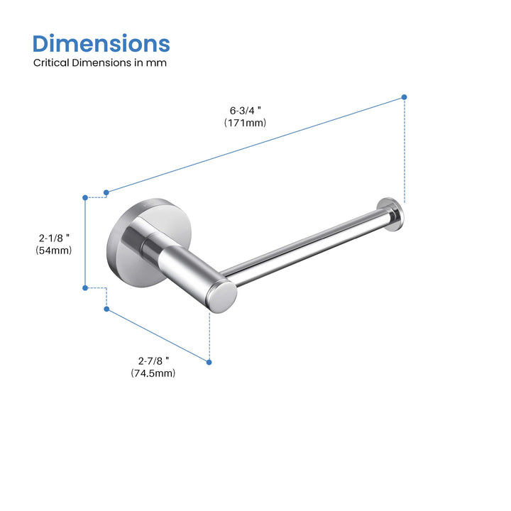 Halo Wall-Mounted Toilet Paper Holder in Circular 1402