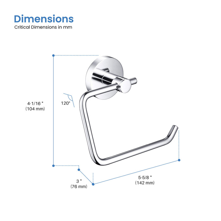 Halo Wall-Mounted Toilet Paper Holder in Halo 1405