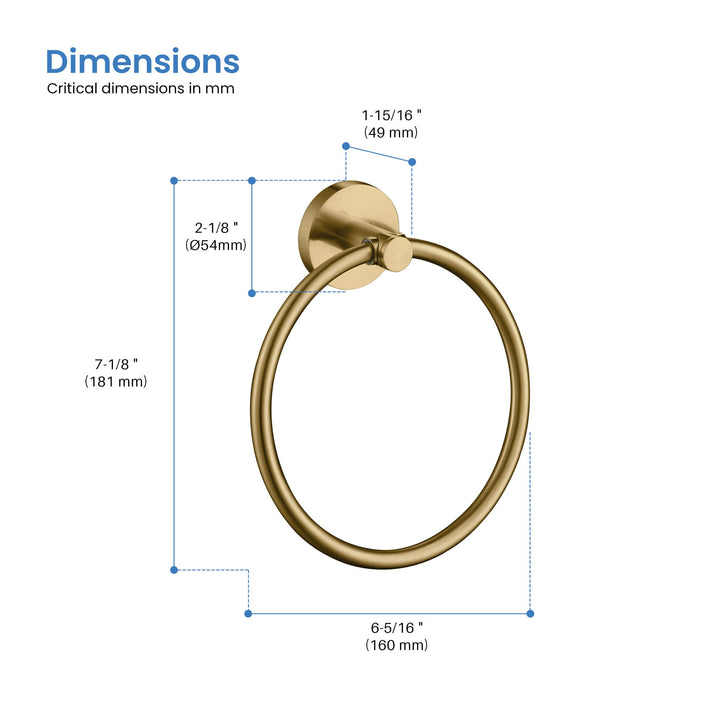 Halo Bathroom Towel Ring