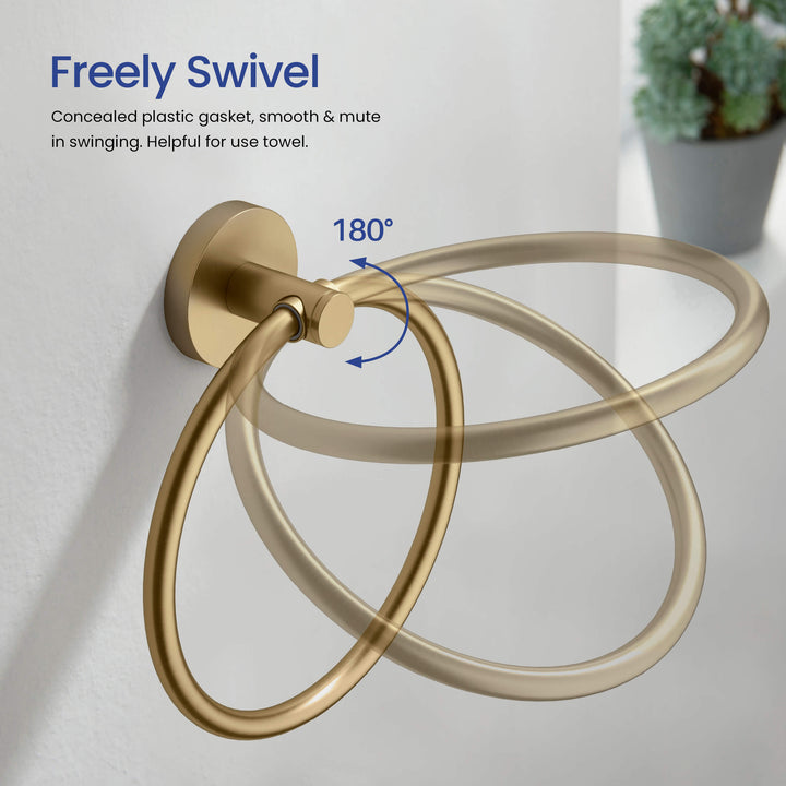 Halo Bathroom Towel Ring