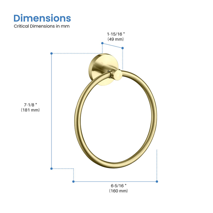 Halo Bathroom Towel Ring
