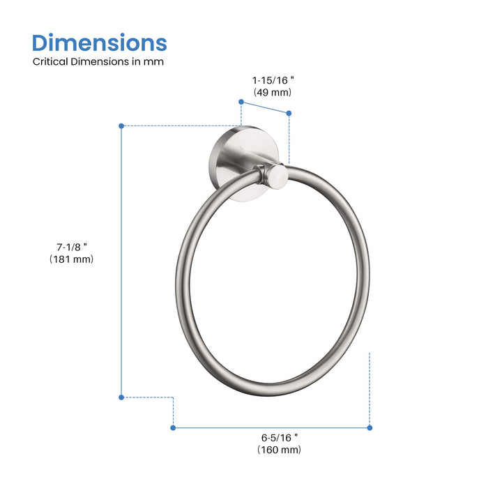 Halo Bathroom Towel Ring