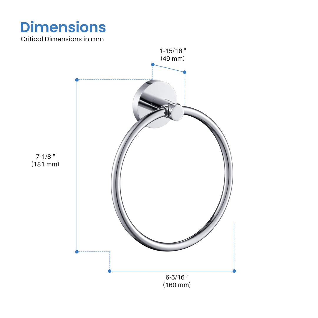 Halo Bathroom Towel Ring