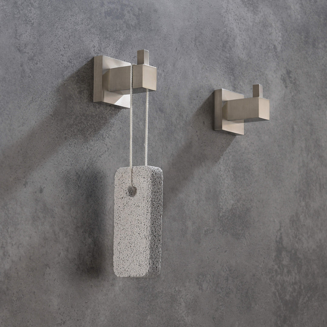 Quadra Towel &amp; Robe Hook, 2-Pack