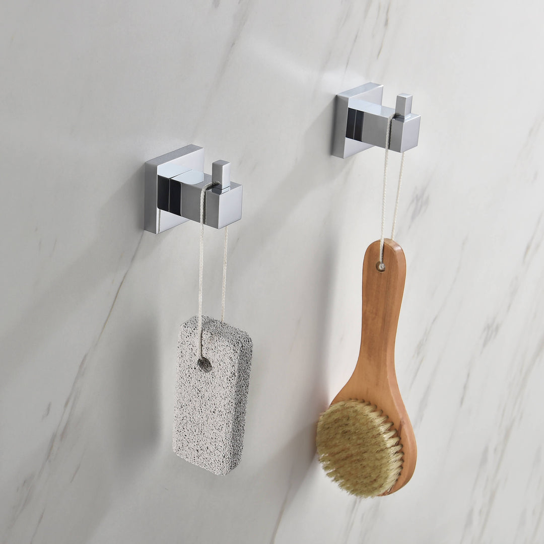 Quadra Towel &amp; Robe Hook, 3-Pack