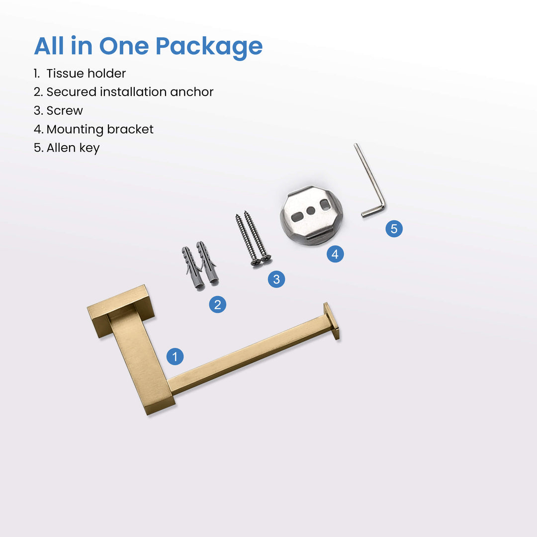 Quadra Wall-Mounted Toilet Paper Holder