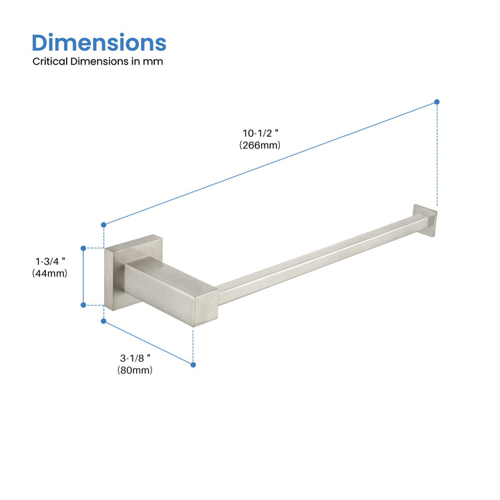 Quadra 10" Bathroom Towel Holder