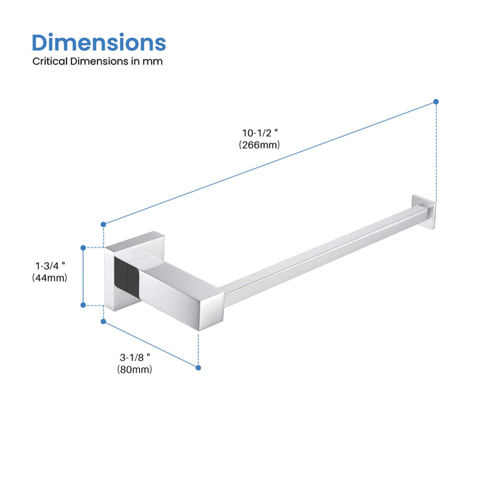 Quadra 10" Bathroom Towel Holder