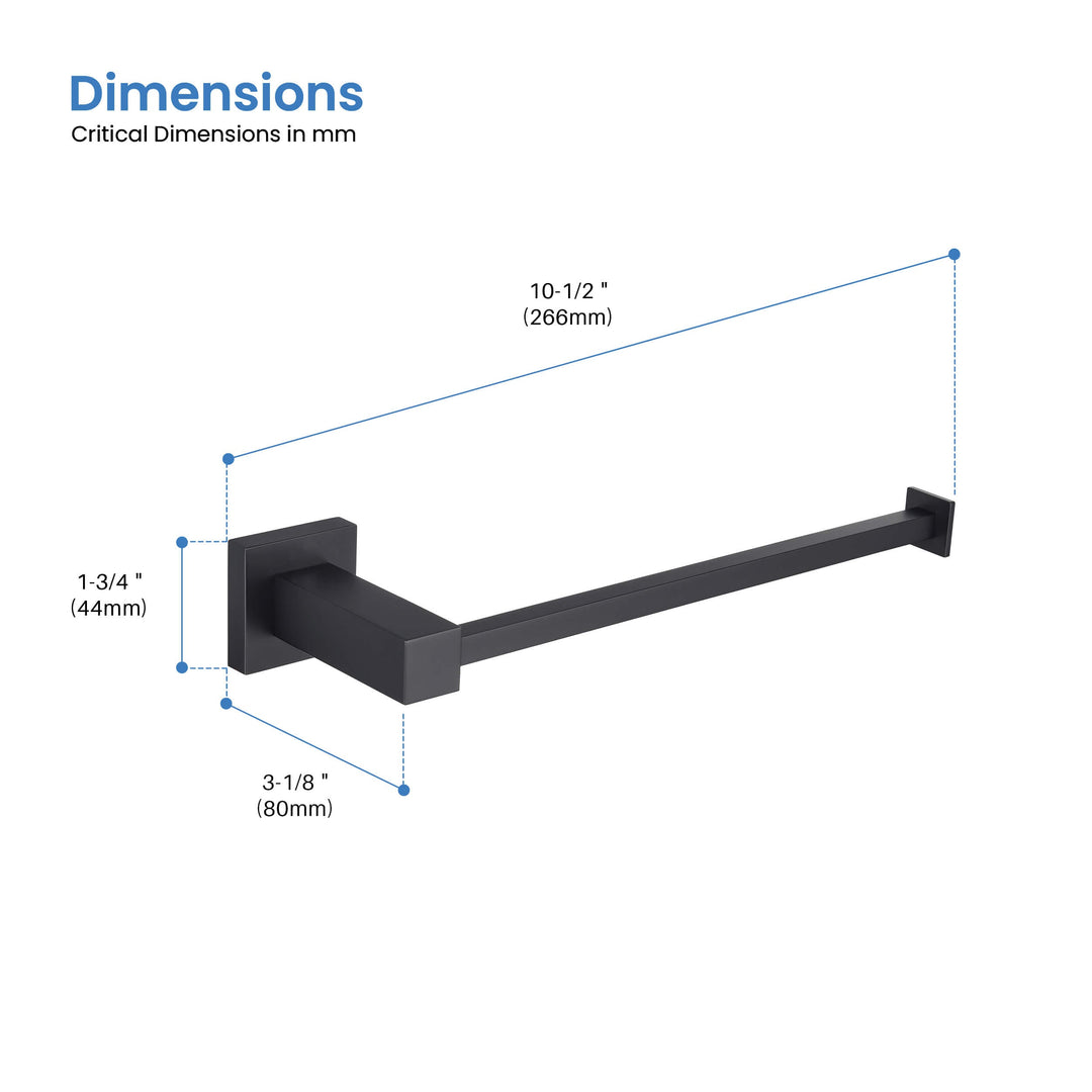 Quadra 10" Bathroom Towel Holder