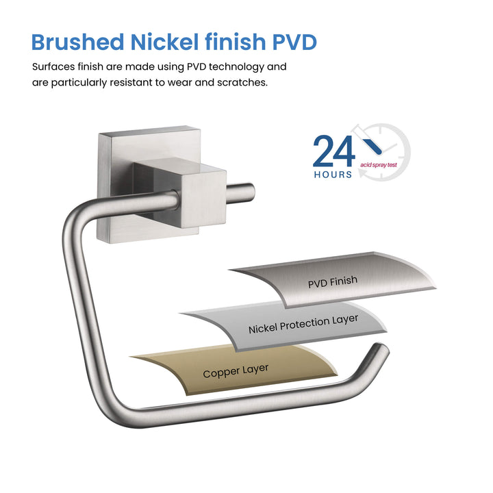 Quadra Wall-Mounted Toilet Paper Holder