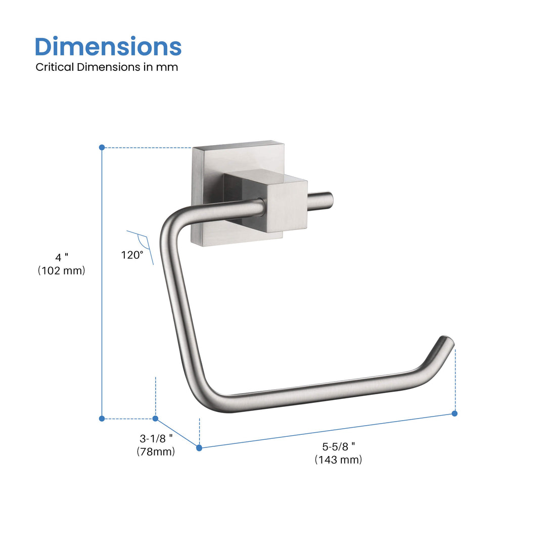 Quadra Wall-Mounted Toilet Paper Holder