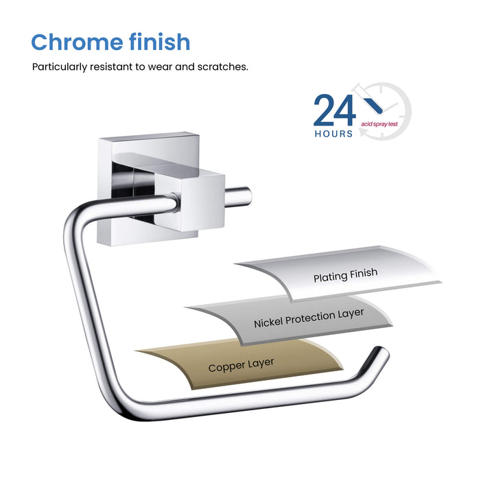 Quadra Wall-Mounted Toilet Paper Holder